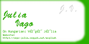 julia vago business card